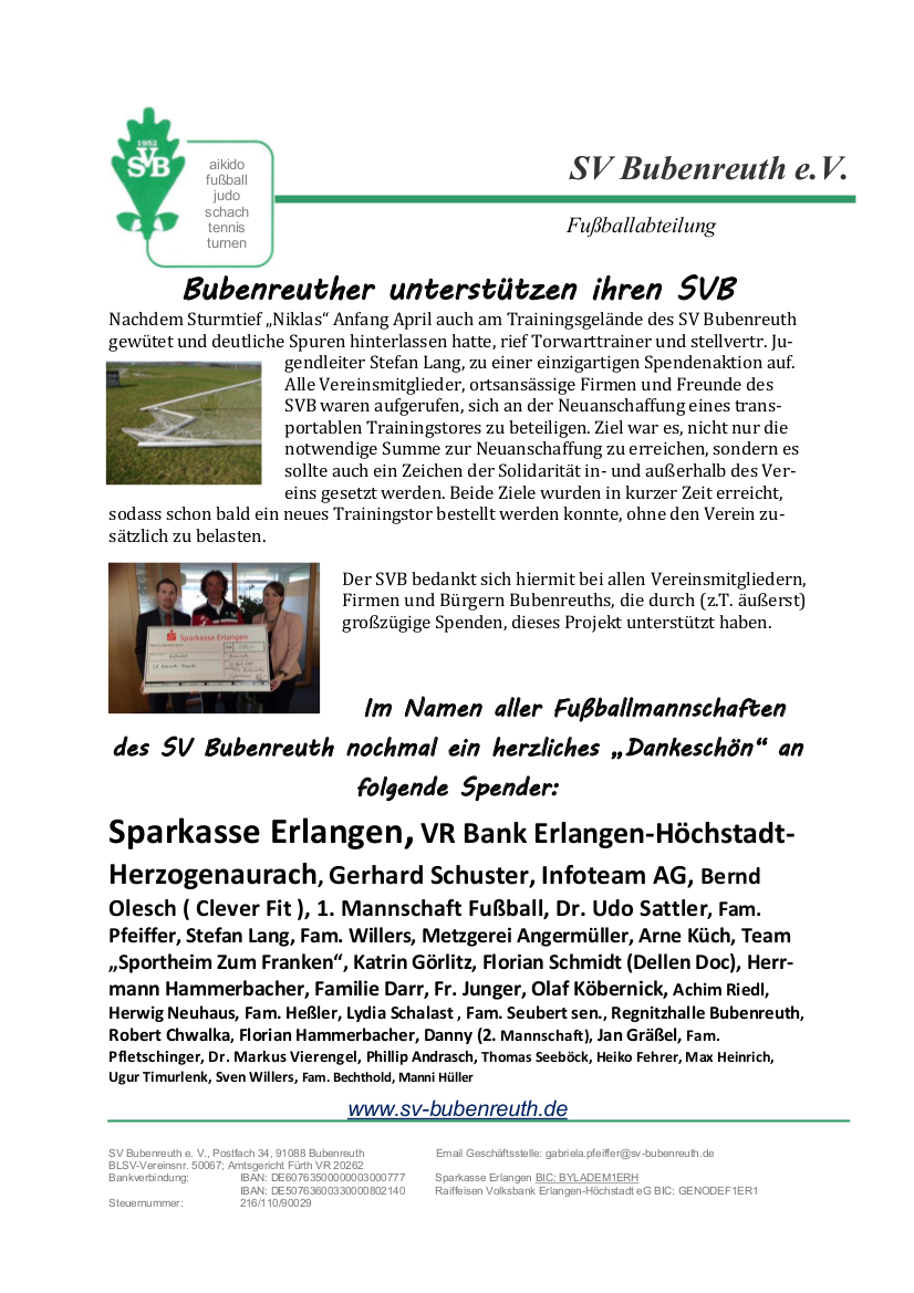 Torübergabe Korrektur und Formatvorschlag Gruber